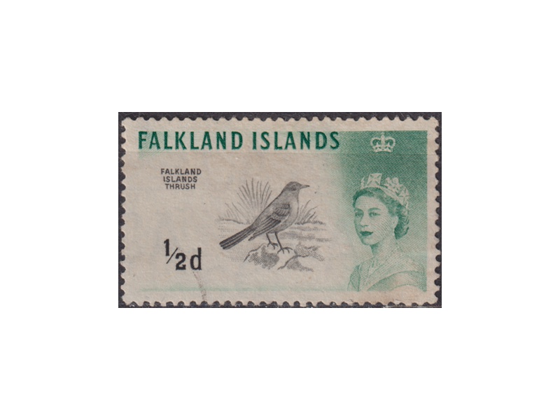 Фолклендские Острова. Птица. Почтовая марка 1960г.