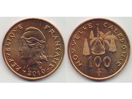 Новая Каледония. 100 франков 2010г.