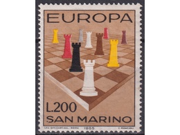 Сан-Марино. Спорт. Почтовая марка 1965г.