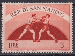 Сан-Марино. Бокс. Почтовая марка 1954г.
