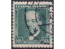Чехословакия. Эдвард Бенеш. Почтовая марка 1936г.