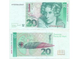 ФРГ. 20 марок 1991-1993г.