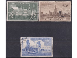 Чехословакия. Архитектура. Серия марок 1953г.