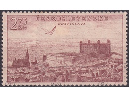 Чехословакия. Братислава. Почтовая марка 1955г.