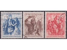 Чехословакия. Советский солдат. Почтовые марки 1955г.