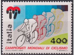 Италия. Велоспорт. Почтовая марка 1985г.