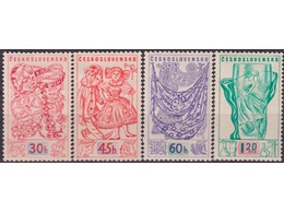 Чехословакия. Выставка. Почтовые марки 1958г.