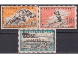 Чехословакия. Олимпиада. Серия марок 1960г.