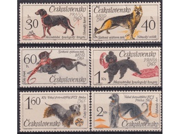 Чехословакия. Породы собак. Серия марок 1965г.