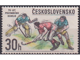 Чехословакия. Хоккей с мячом. Почтовая марка 1978г.