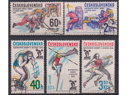 Чехословакия. Виды спорта. Почтовые марки 1978г.