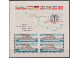 Чехословакия. Река Дунай. Лист 1982г.