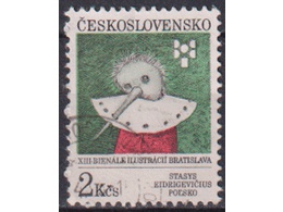 Чехословакия. Пиноккио. Почтовая марка 1991г.
