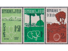 Чад. Фауна. Почтовые марки 1962г.