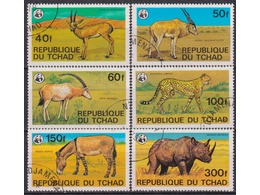 Чад. Охрана природы. Серия марок 1978г.