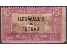 Уоллис и Футуна. Пейзажи. Почтовая марка 1930г.