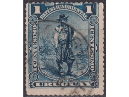 Уругвай. Гаучо. Почтовая марка 1897г.