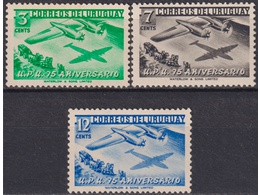 Уругвай. Самолет и дилижанс. Серия марок 1952г.