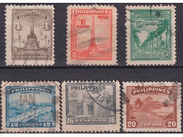 Филиппины. Архитектура. Почтовые марки 1947г.
