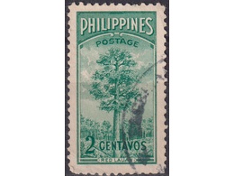 Филиппины. Дерево. Почтовая марка 1950г.