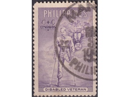 Филиппины. Ветераны. Почтовая марка 1950г.