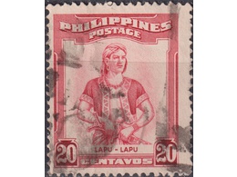 Филиппины. Вождь Лапу-Лапу. Почтовая марка 1955г.