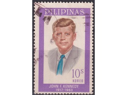 Филиппины. Джон Кеннеди. Почтовая марка 1965г.