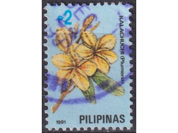 Филиппины. Плюмерия. Почтовая марка 1991г.