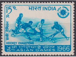 Индия. Спорт. Почтовая марка 1966г.