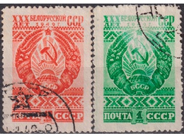 Белорусская ССР. Серия марок 1949г.