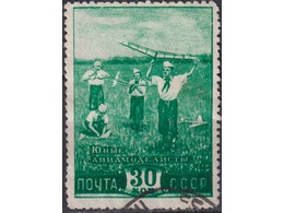 Пионеры. Почтовая марка 1948г.