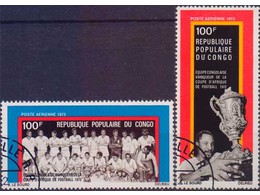 Конго. Футбол. Марки 1973г.