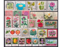 Флора. Цветы. Почтовые марки Германии.