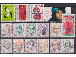 Знаменитые женщины. Почтовые марки Германии.