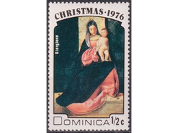 Доминика. Рождество. Почтовая марка 1976г.