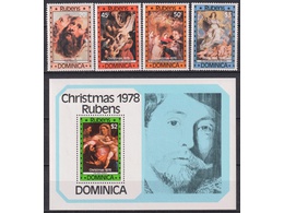 Доминика. Рождество. Филателия 1978г.
