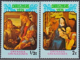 Гренада Гренадины. Рождество. Почтовые марки 1974г.