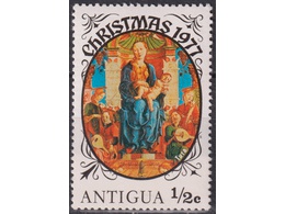 Антигуа. Рождество. Почтовая марка 1977г.