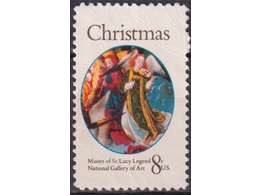 США. Рождество. Почтовая марка 1972г.