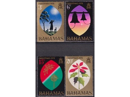 Багамские острова. Рождество. Серия марок 1972г.