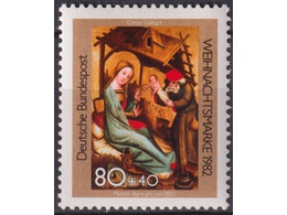 ФРГ. Германия. Рождество. Почтовая марка 1982г.