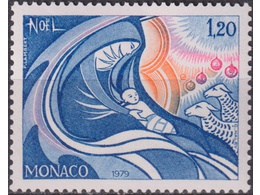 Монако. Рождество. Почтовая марка 1979г.