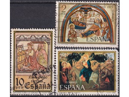 Испания. Рождество. Почтовые марки.