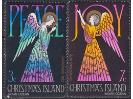 Остров Рождества. Рождество-72. Почтовые марки 1972г.