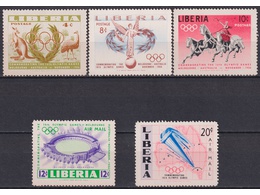 Либерия. Олимпиада. Серия марок 1956г.