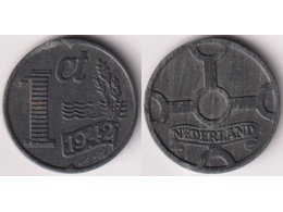 Нидерланды. 1 цент 1942г.