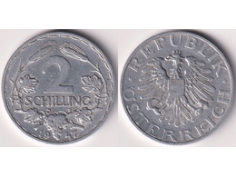 Австрия. 2 шиллинга 1947г.
