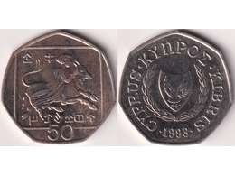 Кипр. 50 центов 1993г.