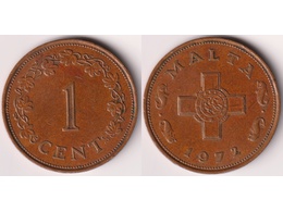 Мальта. 1 цент 1972г.