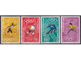 Лихтенштейн. Олимпиада в Саппоро. Серия марок 1972г.